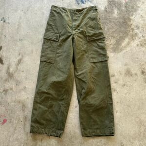 Vintage 50s Seynaeve Belgian Military Cargo Pants Size 34X32